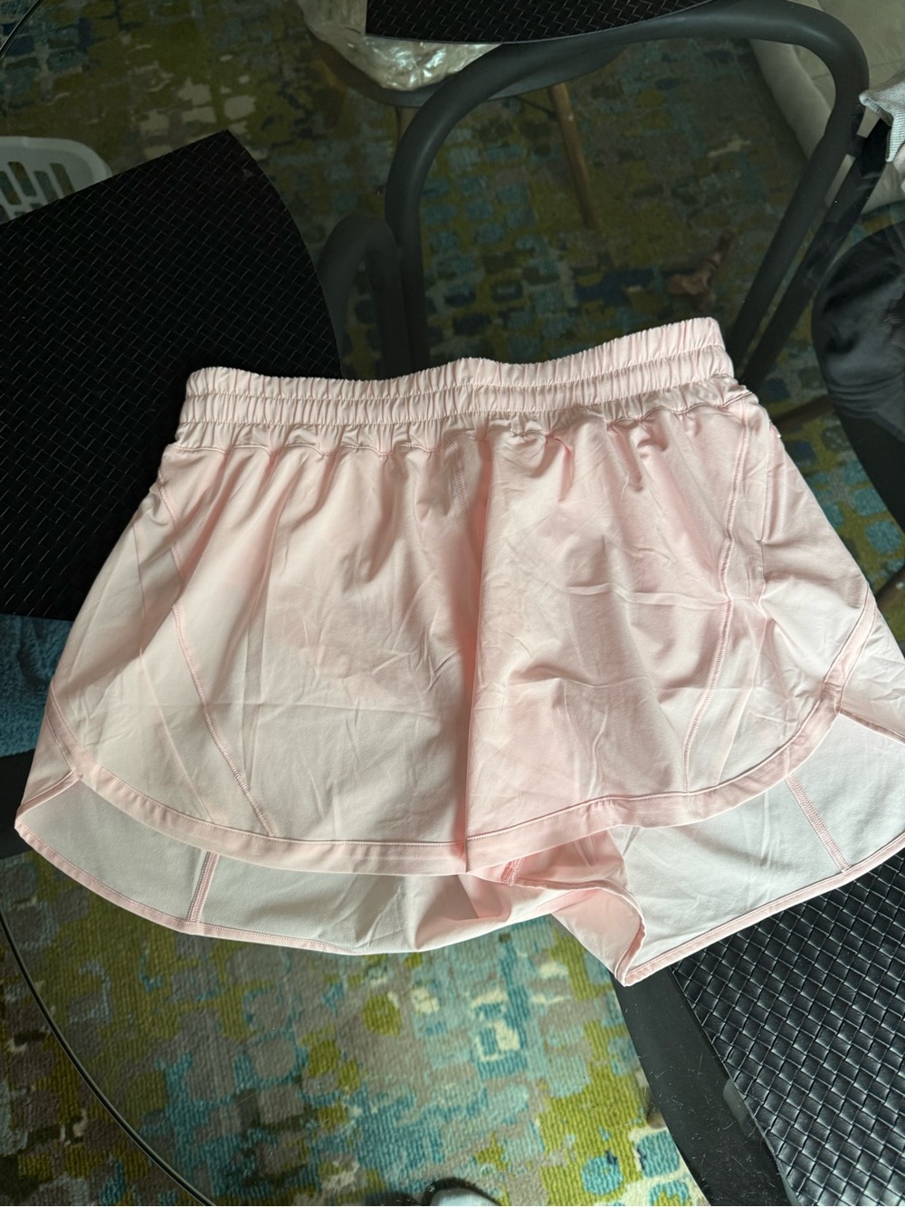 lululemon athletica Light Pink Layered Athletic Shorts